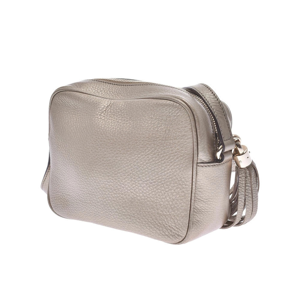 Gucci Gold Bag Calfskin Disco Shoulder